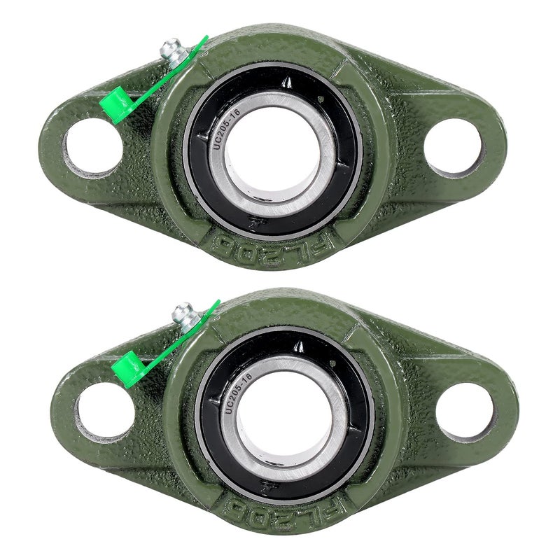 Donepart UCFL205-16 Pillow Block Bearing, Flange-Mount Ball Bearing Unit, 1 in Bore, 2-Bolt Flange, Self Aligning Cast Iron Housing, Set Screw Locking Style Flange Pillow Block Bearing - Image 1